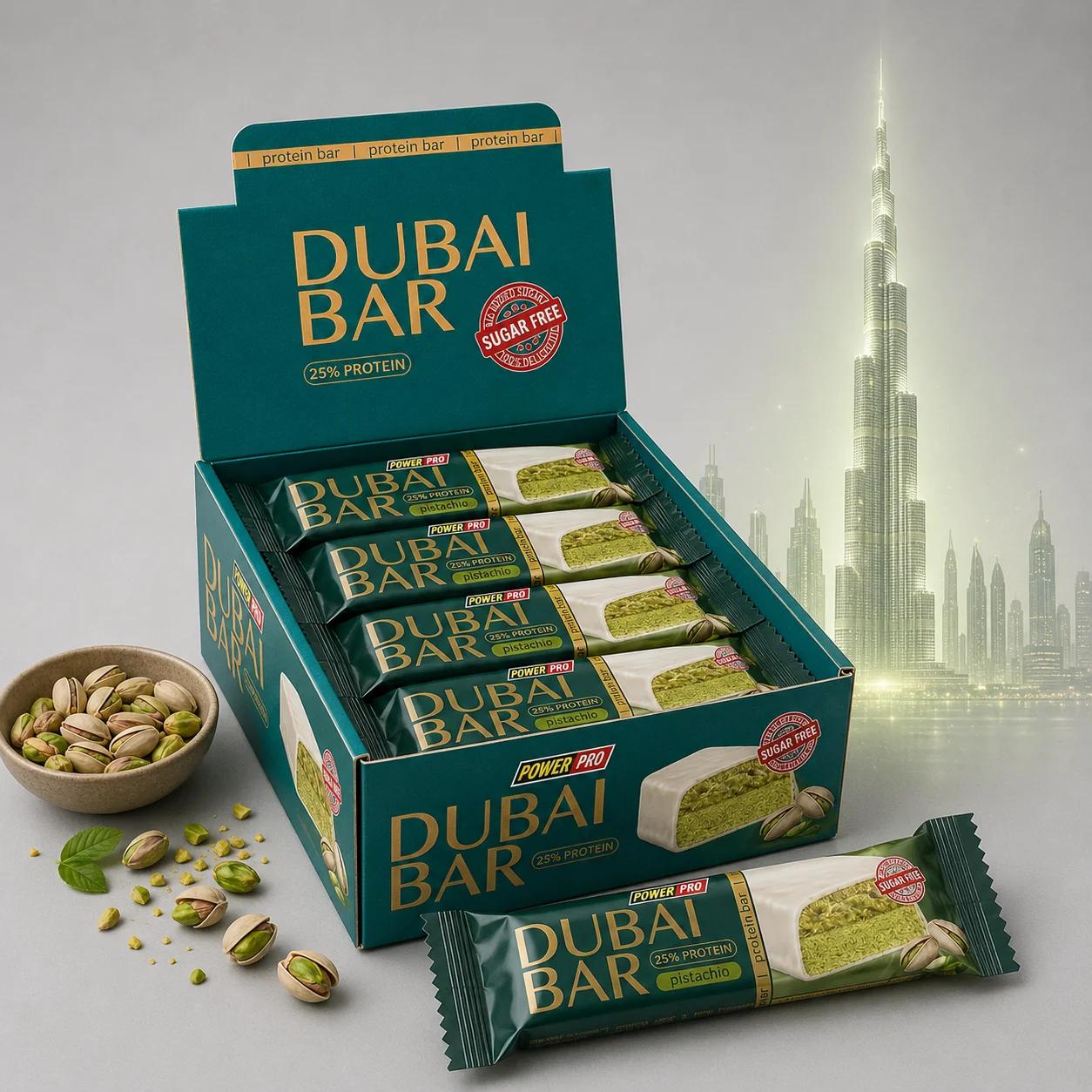 Dubai Bar з фісташковою пастою та катаїфі
